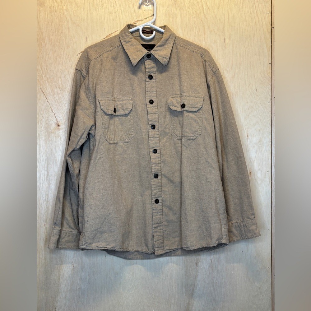 Chamois‎ Long Sleeve Button Up Shirt Large Weatherproof Garment Company